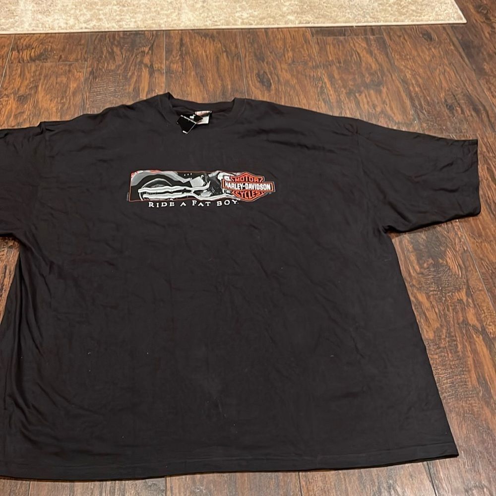 Harley Davidson Ride a fat boy Tee size 5XL Pierce Harley IL made in USA New